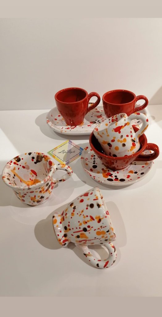 tazzine da caffè espresso artigianali della toscana